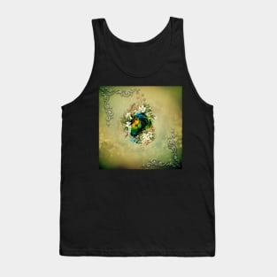 Wonderful colorful horse with flowers Tank Top